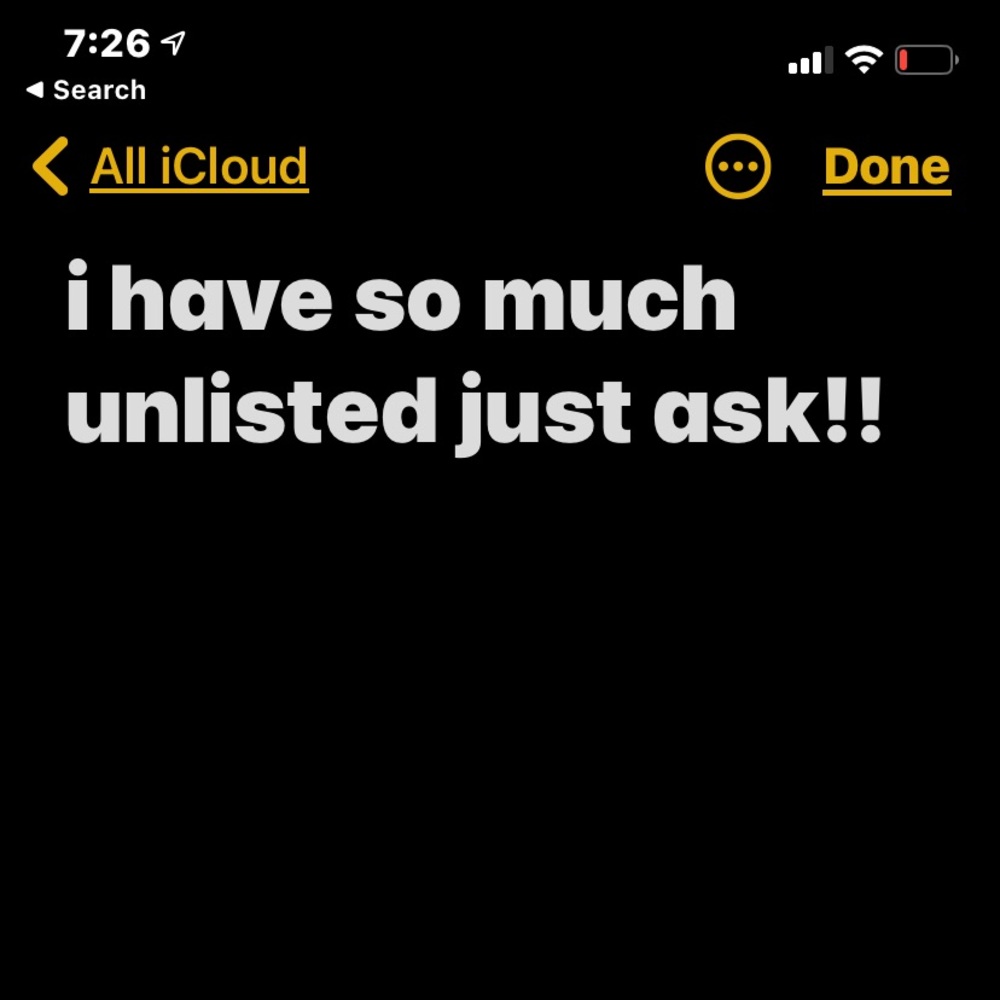 so much unlisted